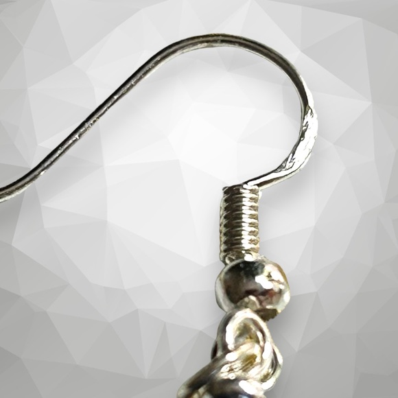 Hand Crafted Earrings Dragonfly Amethyst Dangle Silver Long Pierced - Picture 3 of 7